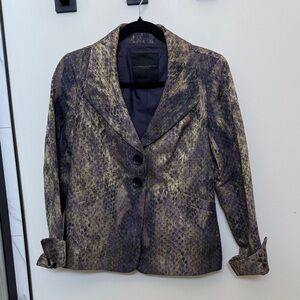Classiques Entier Atelier Snakeskin Pattern Blazer
